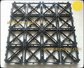 Interlock plastic pad decking board for