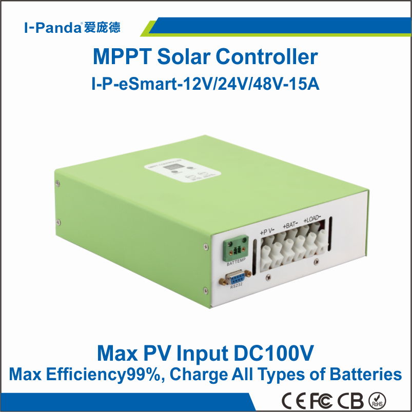 Esmart MPPT solar controller 48V 15A eSmart 15A 48V 12V 24V 48V auto work Gel Ve 4