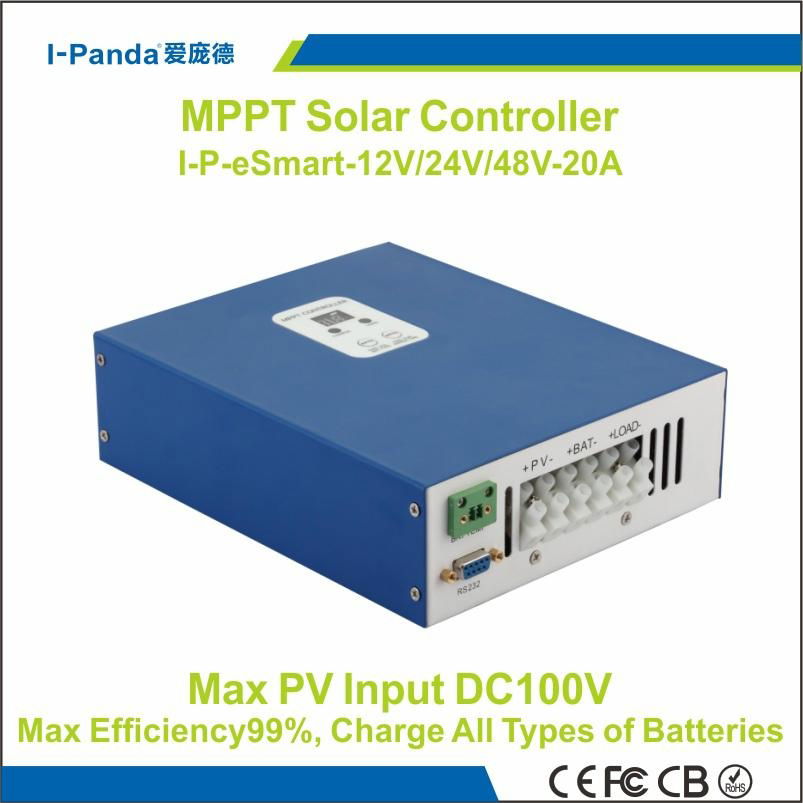 Esmart MPPT solar controller 48V 20A eSmart 20A 48V 12V 24V 48V auto work Gel Ve