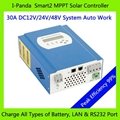 MPPT 30A mppt 30 Solar charge controller, 12v 24v 48v auto work with LCD,DC load