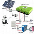 LCD 48V 100A mppt solar controller 12V