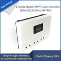 LCD 100A mppt solar charge controller