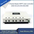 LCD 100A mppt solar charge controller 12V 24V 36V 48V 100A PV regulator  charge 