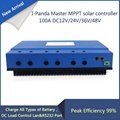 LCD 48V 100A mppt solar controller 12V 24V 36V 48V 100A PV regulator charge Seal 3