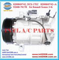China factory DCS-17EC auto ac air compressor for Nissan X-trail Renault Scenic  1