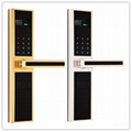 2016 Design Electronic Fingerprint Password Hotel Digital Door Handle LocK 3