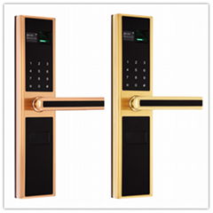 2016 Design Electronic Fingerprint Password Hotel Digital Door Handle LocK