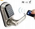 Professional zinc alloy high security smart home code locks with remote function