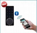 touch keypad Door Lock Controlled with  Smart Phone WiFi blu tooth Door Lock