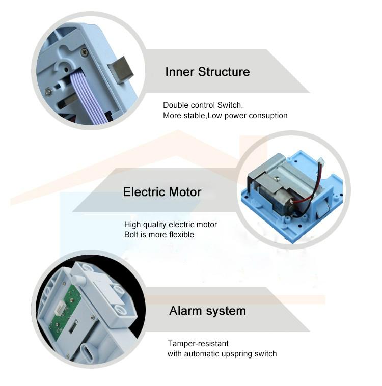  Stable Performance RFID electronic Smart Cabinet LockWaterpark RFID Digital EM  5