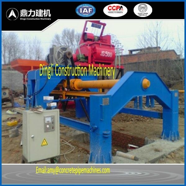 Horizontal type rotating concrete pipe casting machine in China of high quality