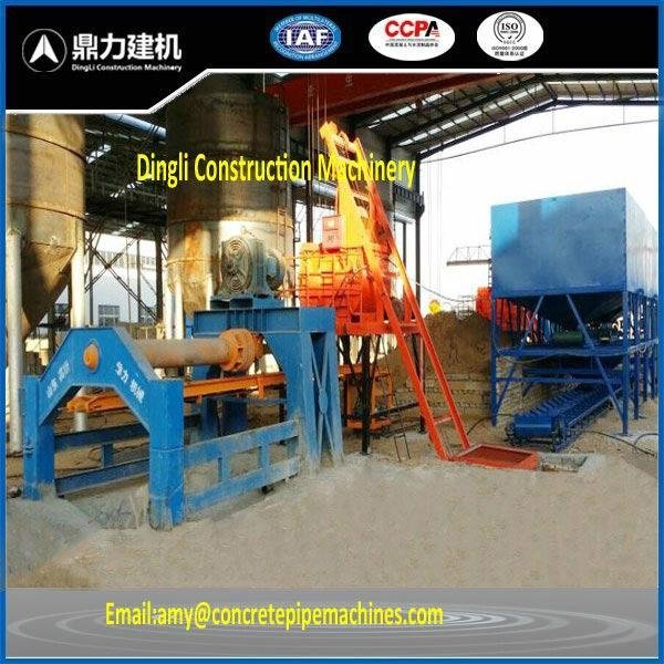 Horizontal type rotating concrete pipe casting machine in China of high quality 4