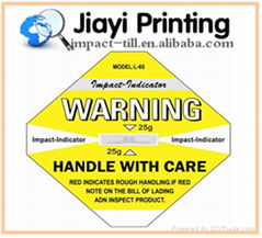 Quality Impact Indicator Shockwatch Label Impact Monitoring Impact Sticker