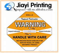 New Impact Indicator Sticker Shockwatch Label Sensor Sensor Shipping Label 