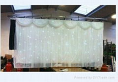 white wedding led star curtain backdrops