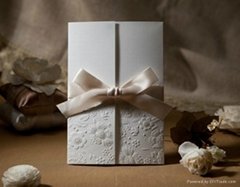 Lace wedding invitation cards