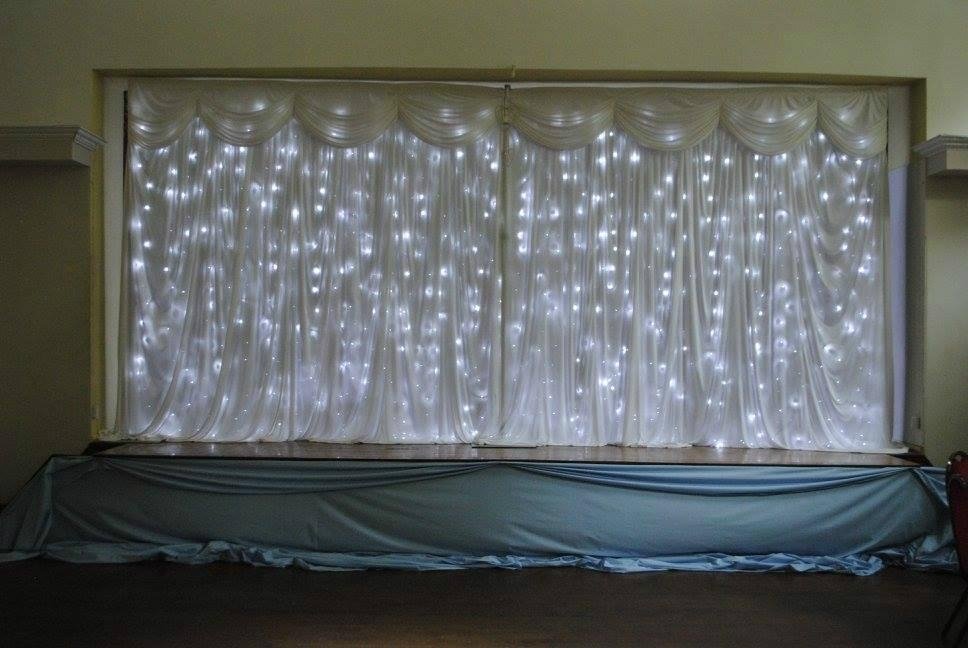 white led star curtain for wedding 