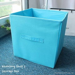 31*31*31*cm good quality custom printed foldable non woven storage Box and Bin
