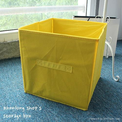 31*31*31*cm good quality custom printed foldable non woven storage Box and Bin 2