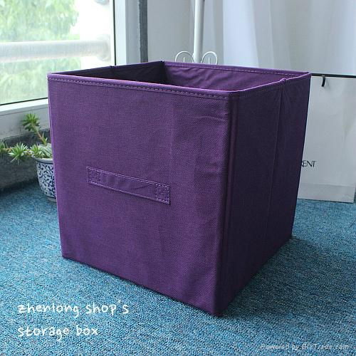 31*31*31*cm good quality custom printed foldable non woven storage Box and Bin 3