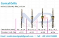 Conical Drills with external irrigation medical design sialkot 4