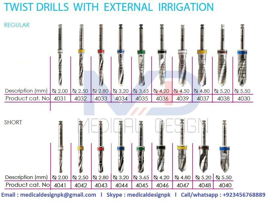 Conical Drills with external irrigation medical design sialkot 5