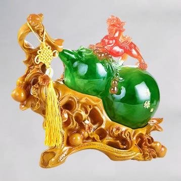 Imitation jade resin crafts 1