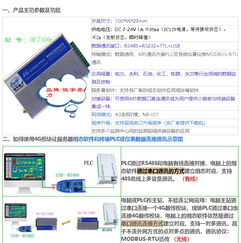 電力水利4G模塊 動態IP電腦服務器 2