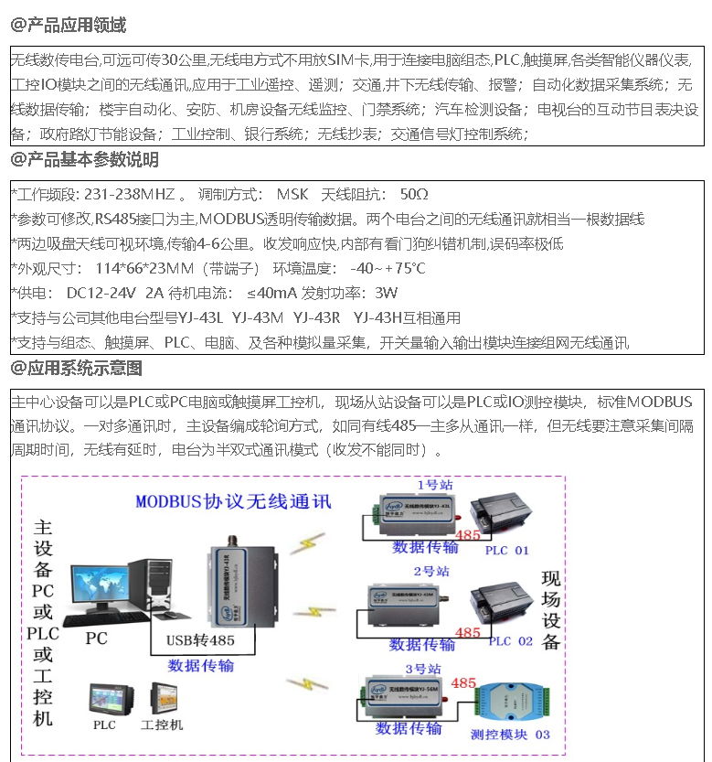 PLC觸摸屏無線傳輸 6公里數傳電台 2