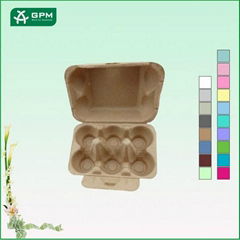 Eco-friendly paper pulp 6 holds egg carton