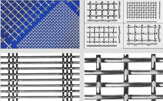 differet types of cripmed wire mesh