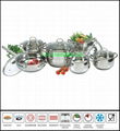 Hot selling 12Pcs apple shape pots sets 1