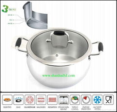 Hot stainless steel japanese restaurant pot