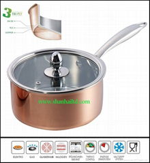 China novelties copper 3ply kitchen product