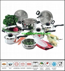 15pcs Stainless Steel Kitchenware Set