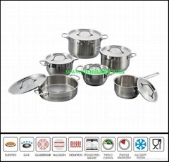 12Pcs Sc621 Stainless steel camping cooking ware