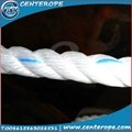 3 strands PP twisted rope with various