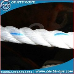 3 strands PP twisted rope with various colors and sizes