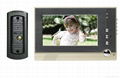 Apartment wired 7 inch color video door phone intercom system 1