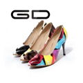 Colorful style high heel point toe lady high heel shoes 5