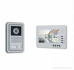 7"LCD Color Video doorphone intercom system with memory