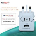 Fashionable usb travel adapter can be used in more than 150 countries 1