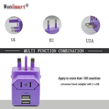 UK US AU plug Universal Travel adapter Buisness Gift 2