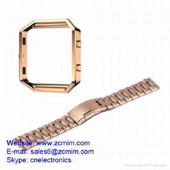 Stainless Steel Watch Band Wrist Strap Bracelet + Metal Frame machining