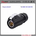 CNLINKO waterproof m20 ip67 3 contacts male&female connector 2