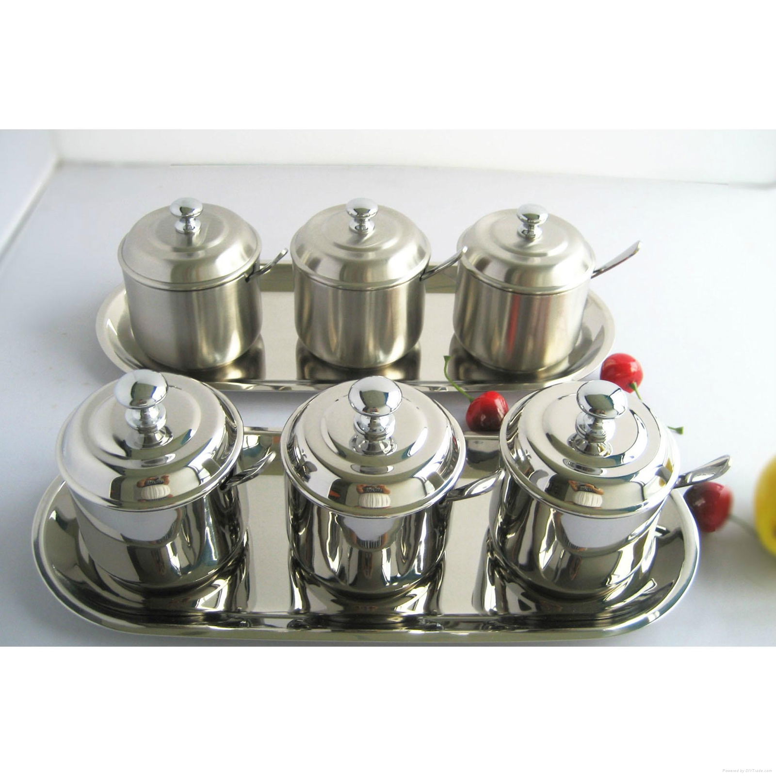 Wholesale restaurant kitchen stainless steel spice rack 4