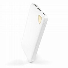 5V 2.1A Dual USB Port Pocket Sized 10000mAh Power Bank With CE FCC ROHS Certific