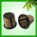 2015 hot sale resuable K-cup coffee filter gold tone