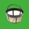 CE certification plastic material coffee filter basket gold tone