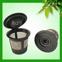 Resuable and biodegradable k cup coffee filter for coffee brewer